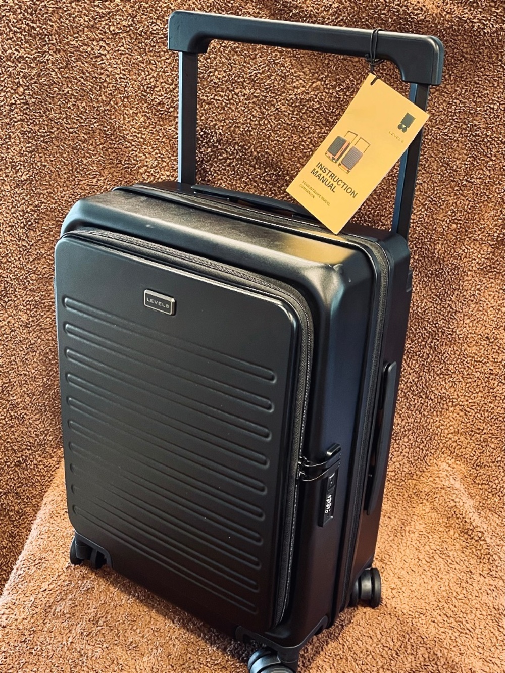LEVEL8 Adventure [2026] Expandable Top Lid 20" 50L Carry-On + FREE Luggage Cover